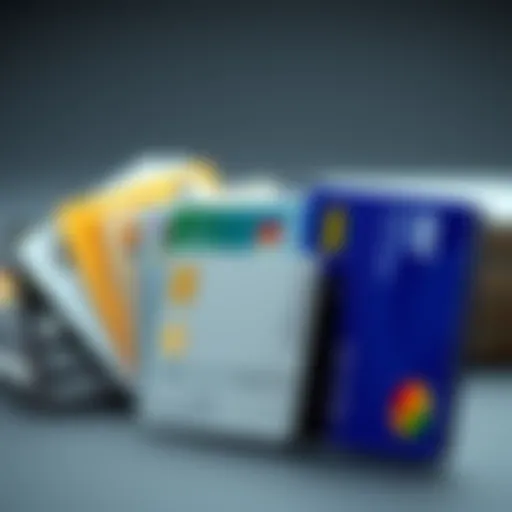 Different types of debit cards showcased.