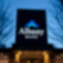 Albany Bank logo showcasing financial stability