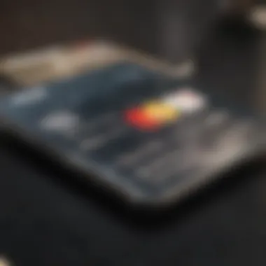 Digital Credit Card Application Interface Modern digital interface for credit card application