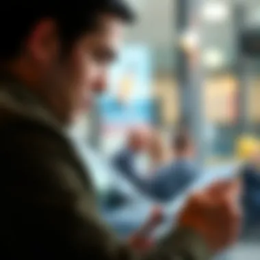 Evaluating Credit Card Choices Person evaluating credit card options