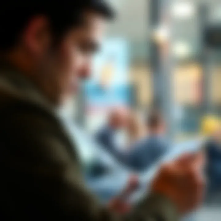 Evaluating Credit Card Choices Person evaluating credit card options