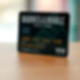 A detailed view of the Barnes & Noble credit card showcasing its design