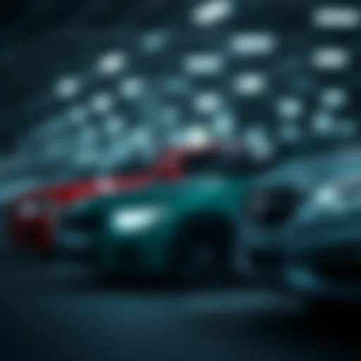 A selection of cars known for low insurance costs