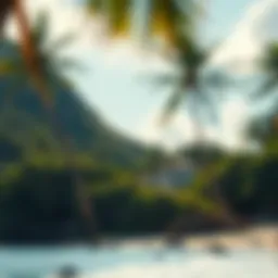 Stunning tropical beach landscape