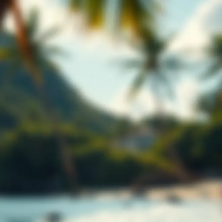 Stunning tropical beach landscape