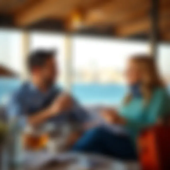 A couple planning their travel budget