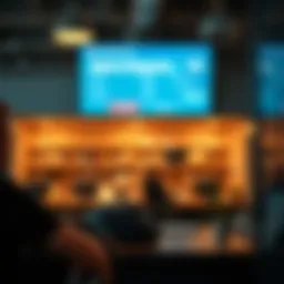 Modern digital banking interface