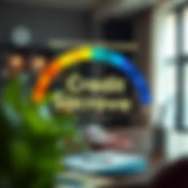 Graphical depiction of credit score improvement