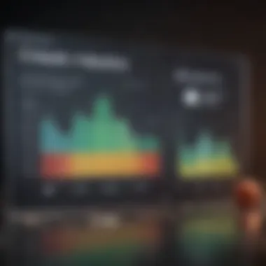 Graph showcasing improvement in credit scores