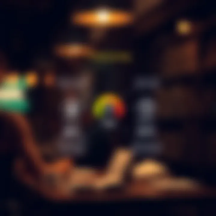 Diagram illustrating credit scoring impact