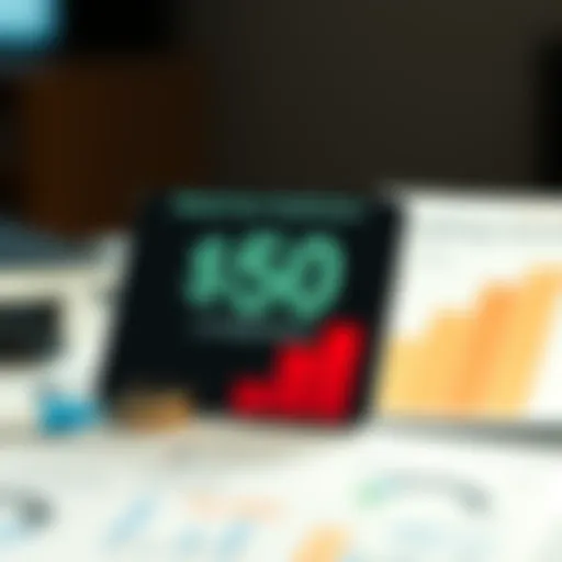 Visual representation of a credit score improvement