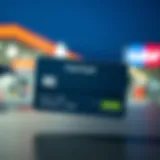 A visual representation of a fuel card showing its features and benefits