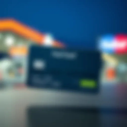 A visual representation of a fuel card showing its features and benefits