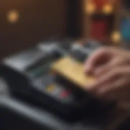 Visual representation of credit card transaction flow