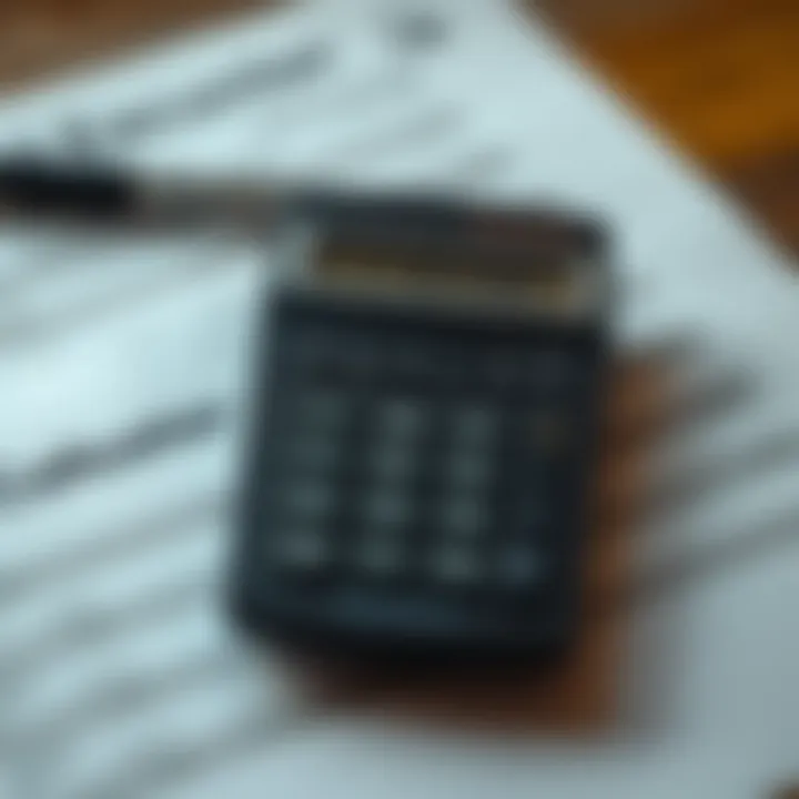 Understanding Your Financial Commitments A calculator and financial documents representing loan calculations