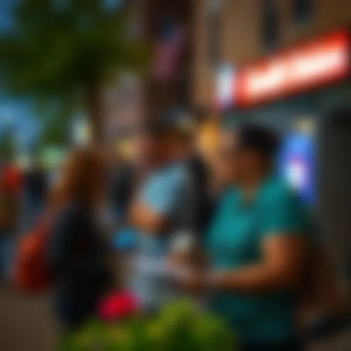 Community engagement event by a credit union