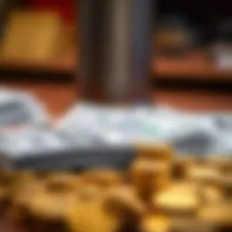 Conceptual representation of quick financial decisions