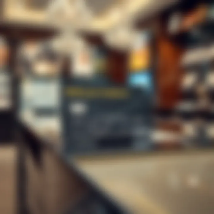 Close-up of a credit card on a jewelry store counter