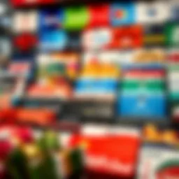 Gift card display assortment