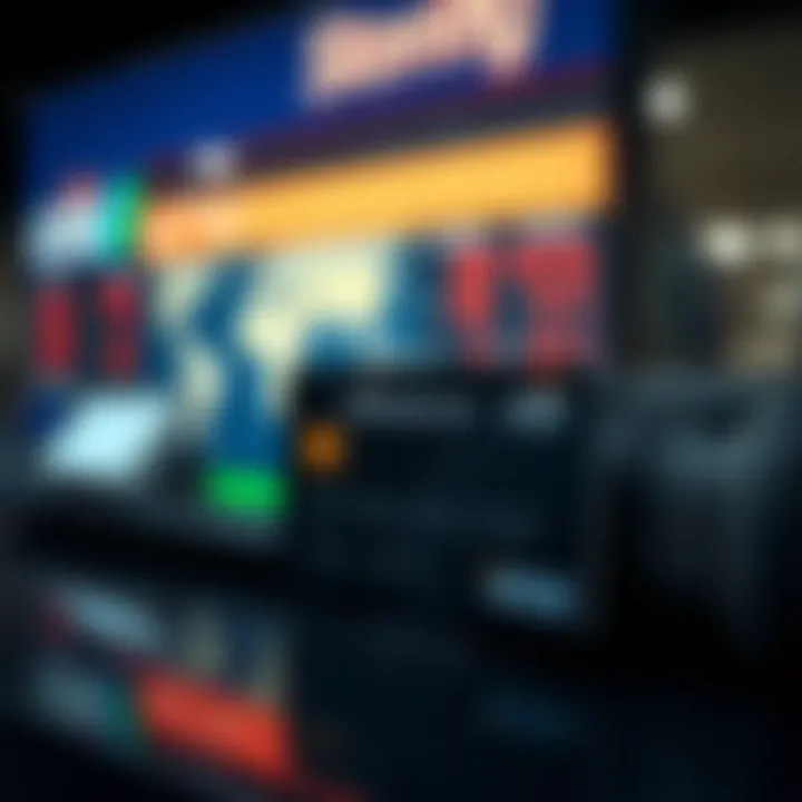 Global currency exchange rates display