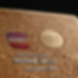 Close-up of a Grain credit card showcasing its innovative design