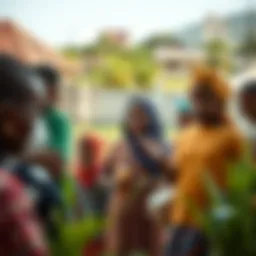 A thriving community benefiting from education initiatives