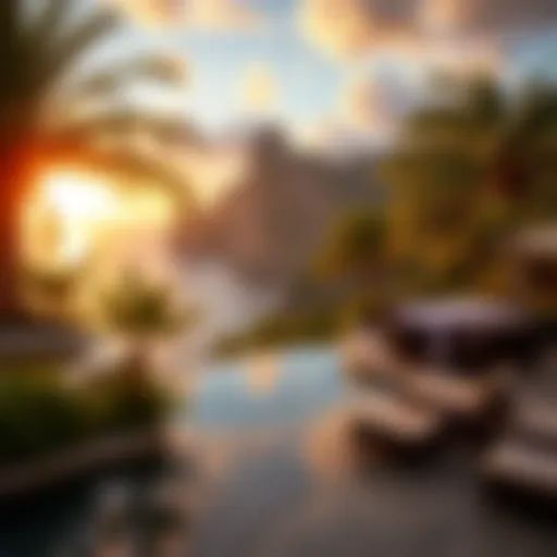 A luxurious travel destination showcasing stunning views