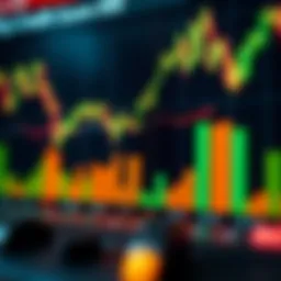 An abstract representation of credit scores with fluctuating graphs