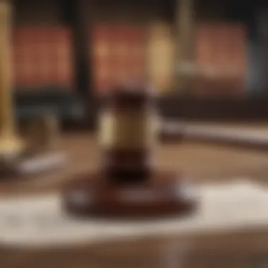 A gavel symbolizing legal authority and consumer rights.