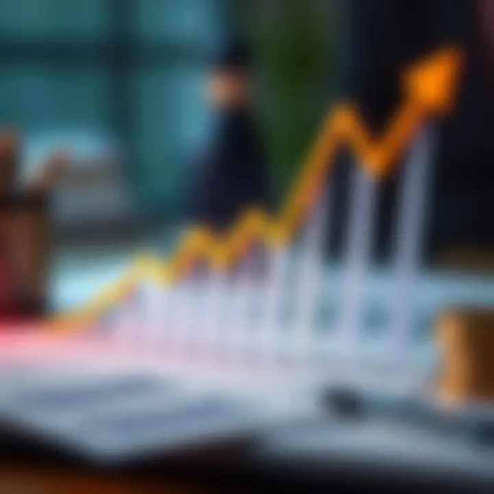 Graph showing debt reduction