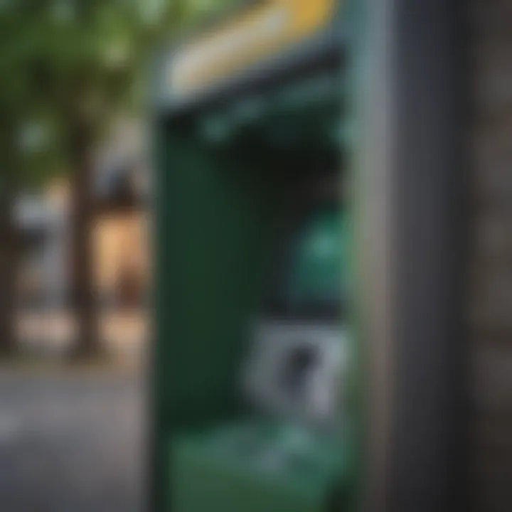 User accessing a Green Dot Bank ATM