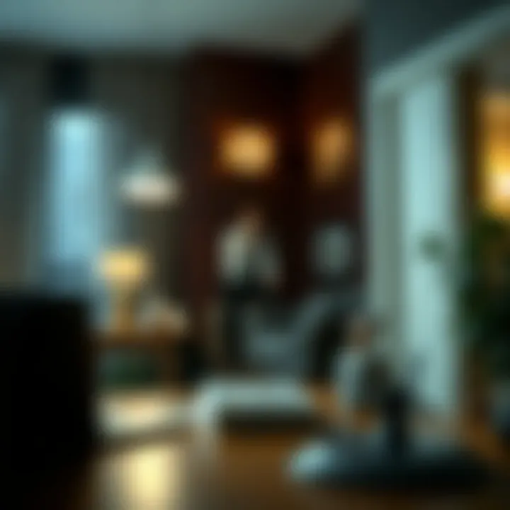 Illustration showcasing the relationship between tenants, landlords, and credit reporting agencies