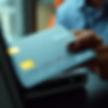 Conceptual image of secured credit card usage