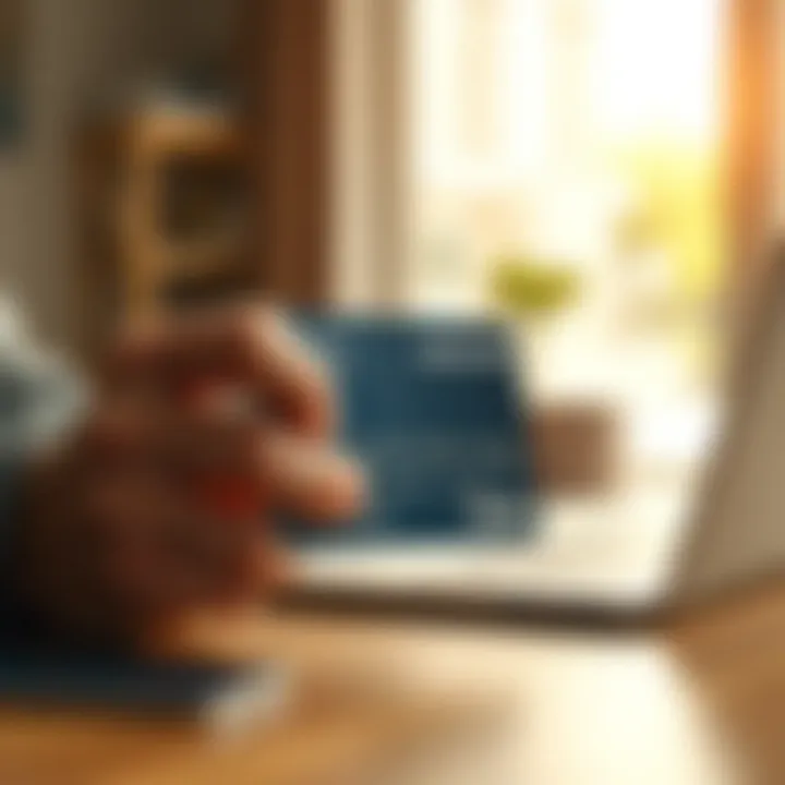 Illustration of responsible credit card usage