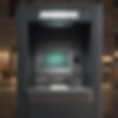 Conceptual image of cash withdrawal from an ATM