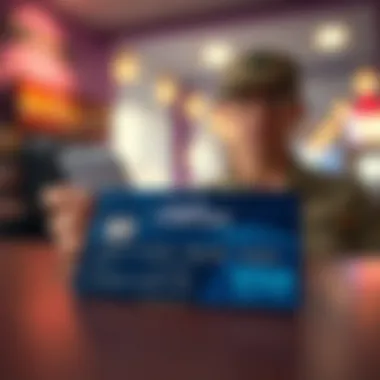 Credit card benefits illustration for military service