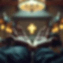 Symbol of charity with hands reaching out