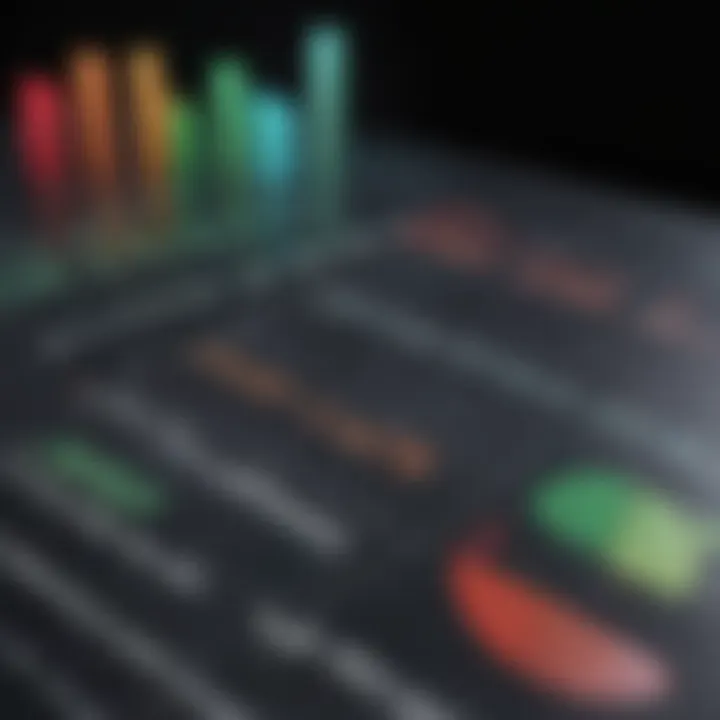 Graph showing financial health indicators