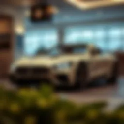 Luxury vehicle parked in an upscale environment