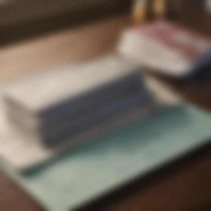 Illustration showing different types of checkbook balance forms