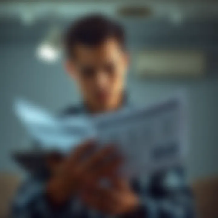 Interpreting Your Credit Report A person analyzing a credit report for accuracy