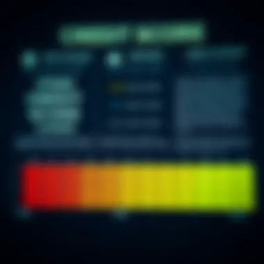 Visual representation of credit score scales