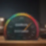 Visual representation of credit score categories