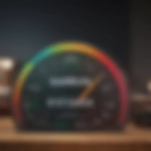 Visual representation of credit score categories