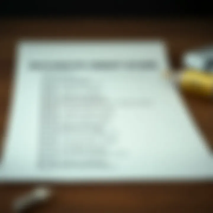 Checklist of steps to obtain an accurate credit score