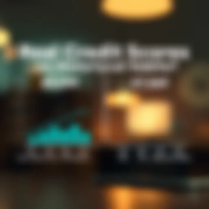 Infographic illustrating the differences between real credit scores and historical habits