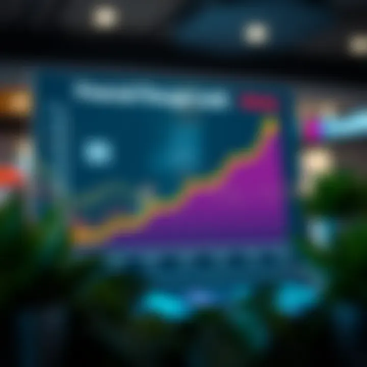 Financial Growth Through Credit Graph showing financial growth with credit usage