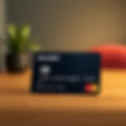 A visual representation of a secured credit card
