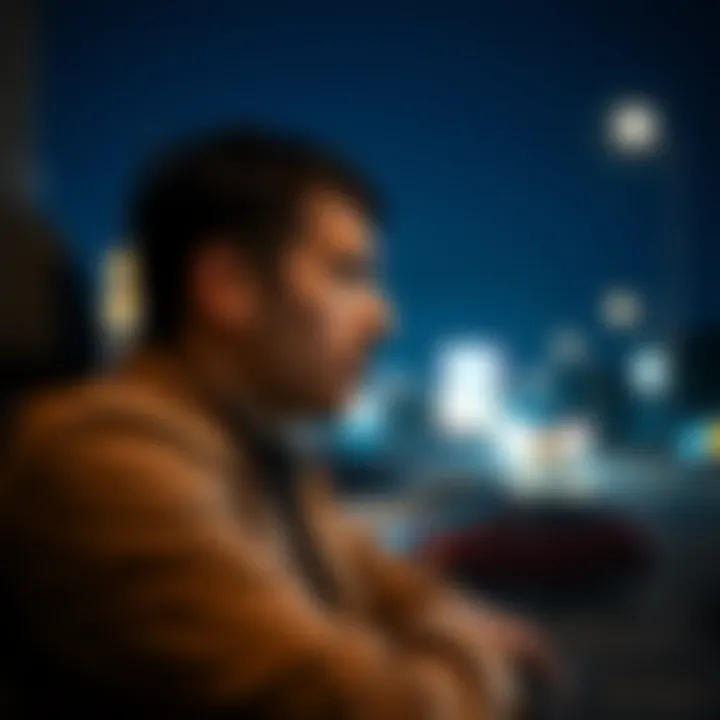 Navigating Financial Implications A person contemplating financial decisions