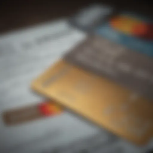 Conceptual illustration of credit card and rental agreement